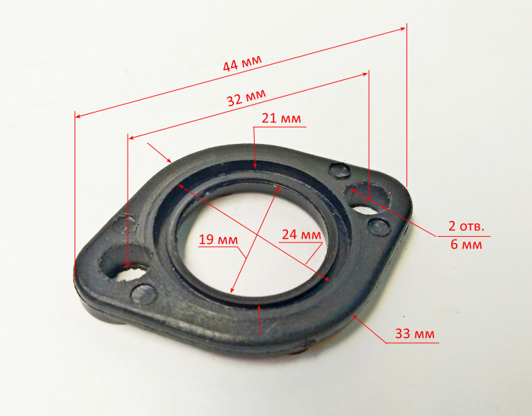 Фланец карбюратора для BS-62, BS-52(M), BS-45(М)(63),GS-4518,5218,6220(139) TPW,BS-62(8) HYV, BS-45,