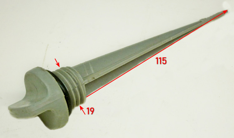 Щуп уровня масла D резьбы=19мм, L=127мм