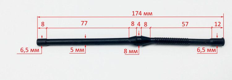 Шланг топливный для BS-62,52,45(M)(48)TPW,52(113)SAF,GS-4516,5220,BS-62 (81)OOY, BS-45M(81) с OOY032
