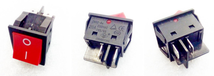 Выключатель 20А 250V (JD03-A1, ZH02) LSD, SHV (31500105), GPV (30715046)