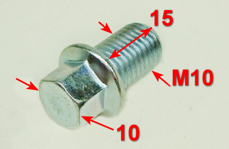 Болт слива масла М10х1.25 L=14мм