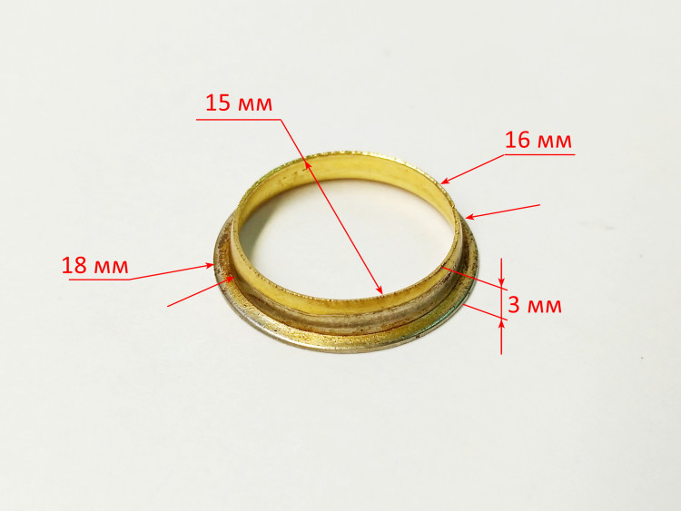 Кольцо распорное d=16мм для BS-62(5)HYV,45(M)(15)TPW, BS-52(5)SAF,GS-4516,5220,BS-62(23) OOY