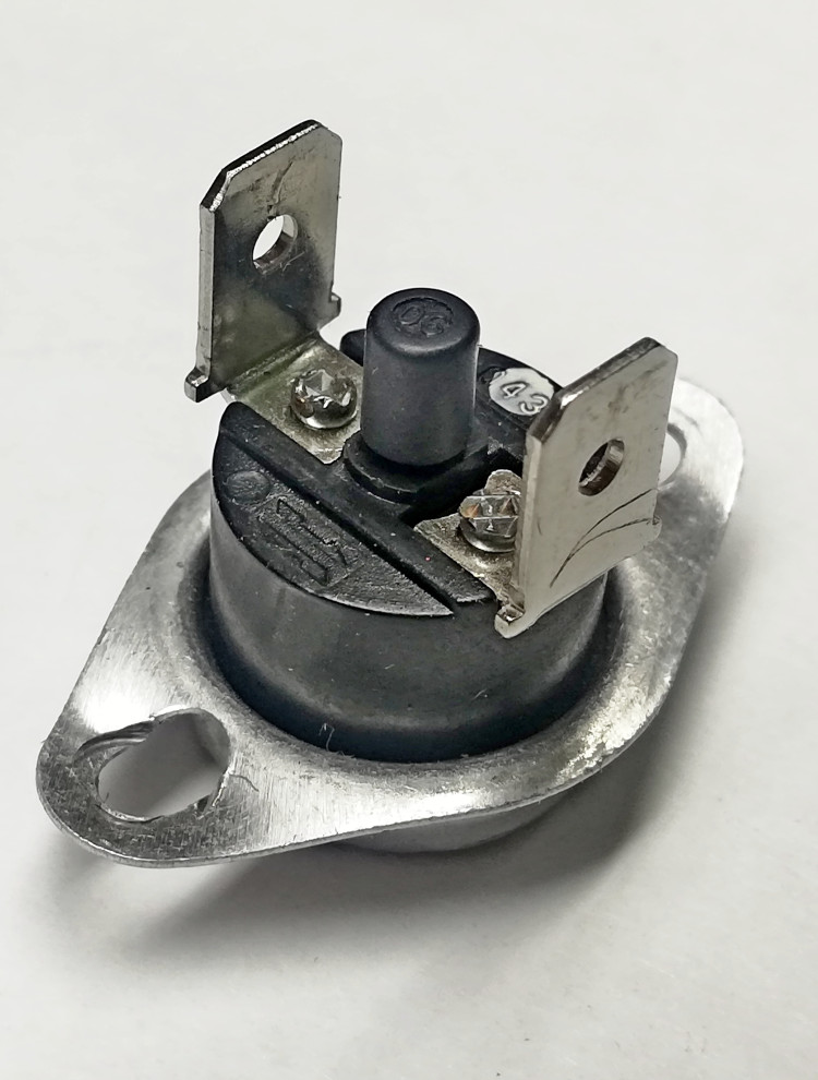 Термореле KSD301-R 125°C 10A 250V НЗ (с кнопкой RESET)