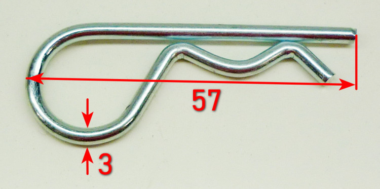 Шплинт 3х58мм для GMC-5.0(7)DJP, МК-7000(62)YAH, 7000М(6),7500(12),8000М(24)SEC, MK-15000(9)HSD